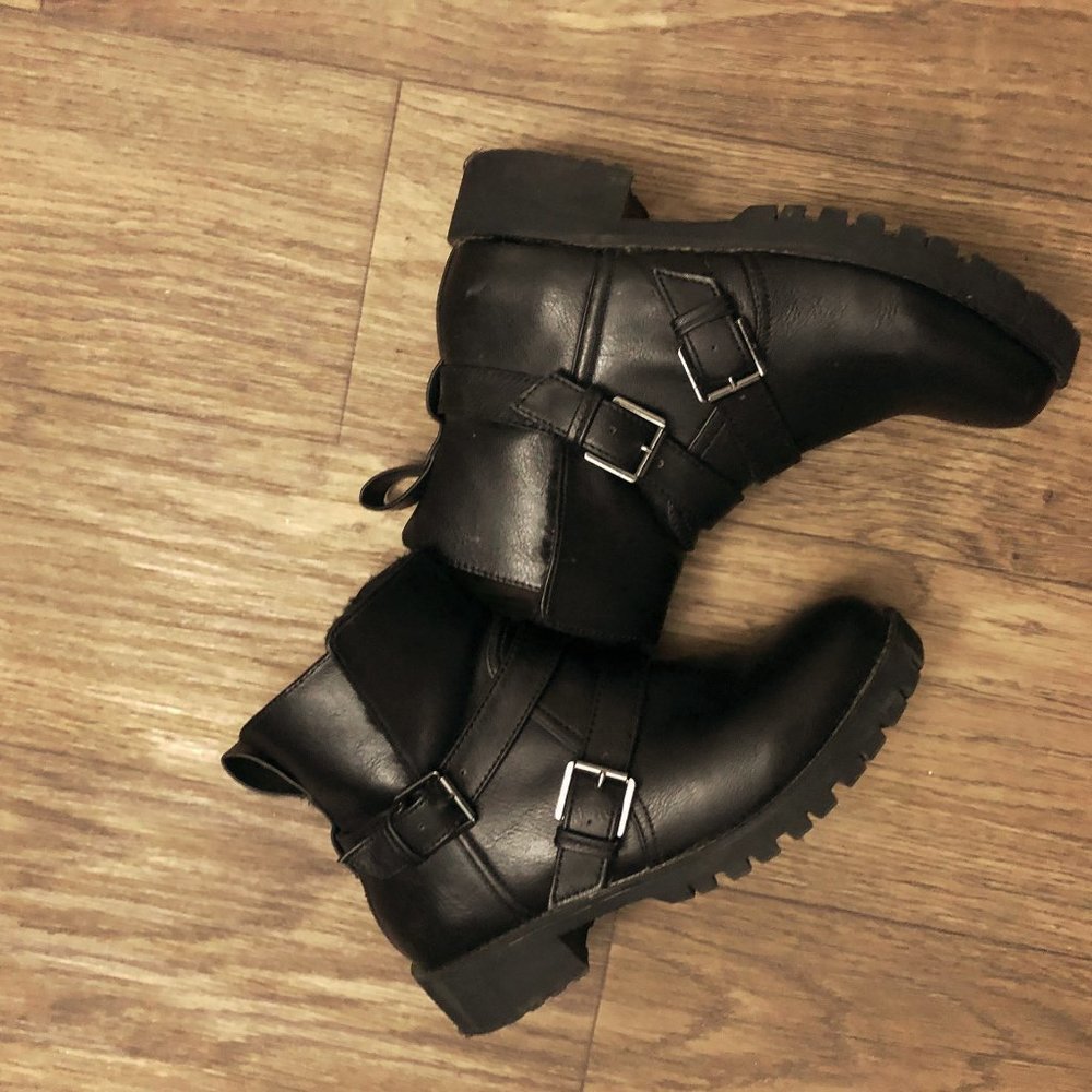 Warm Biker Boots By H&M